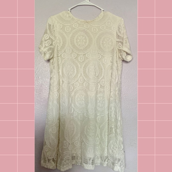 Dresses & Skirts - Lace Babydoll Dress (White)